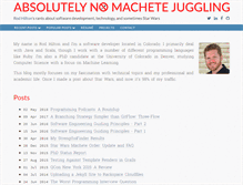 Tablet Screenshot of nomachetejuggling.com